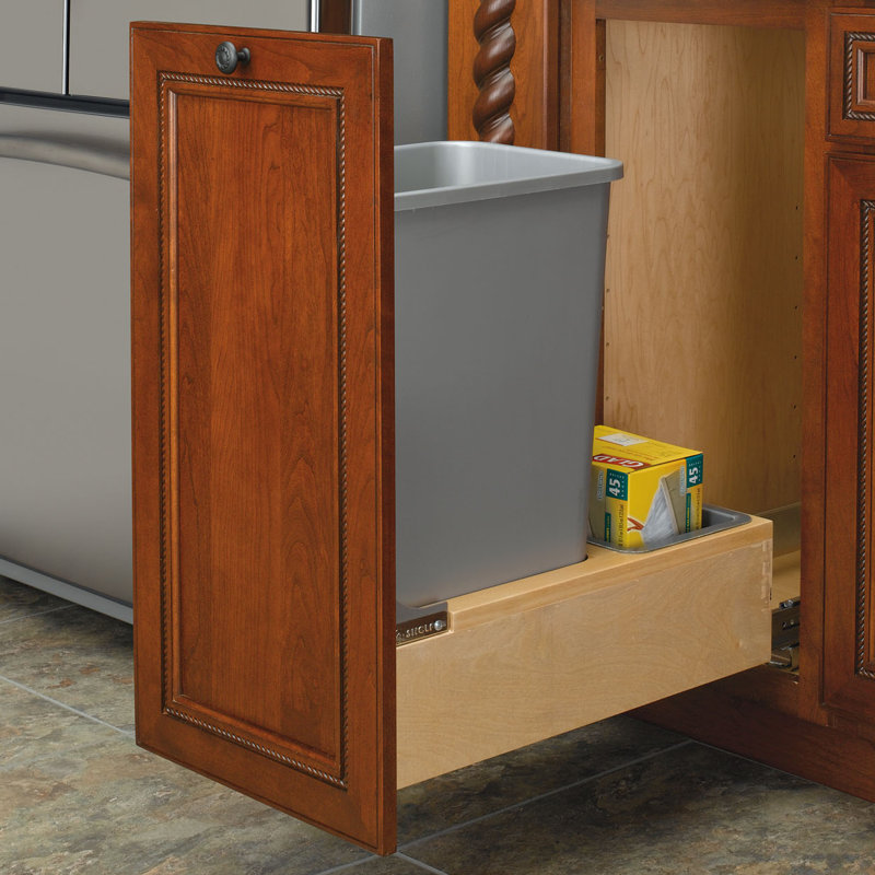 RevAShelf Bottom Mount 12.5 Gallon Pull Out Trash Can Wayfair